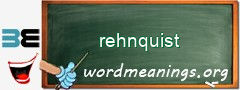 WordMeaning blackboard for rehnquist